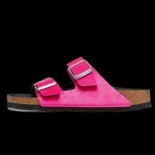 Birkenstock Arizona Rivet Logo Velvet Narrow Fit 'velvet Pink' (Women's)