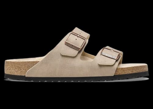 Birkenstock Arizona Shearling Synthetics Desert Dust Gray Taupe