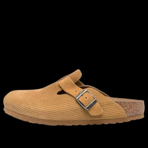 Birkenstock Boston Suede Embossed Narrow Fit 'Butterscotch Brown'