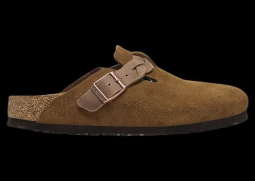Birkenstock Boston Braided Suede Mink