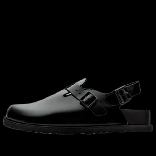 KEEN Birkenstock Tokio II Natural Leather Sandals 'Black'