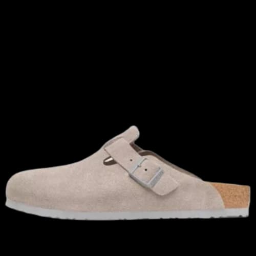 Birkenstock Boston Suede Leather 'Stone Coin' (Women's)