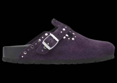 Birkenstock Boston Rivets Suede Acai