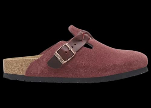Birkenstock Boston Braided Suede Zinfandel