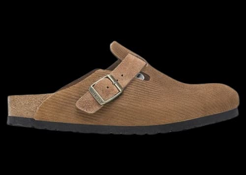 Birkenstock Boston Embossed Corduroy Dark Tea