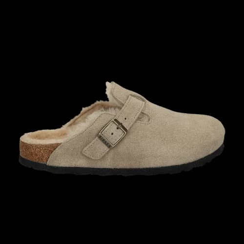 Birkenstock Boston Shearling Suede 'Taupe' (Women's)