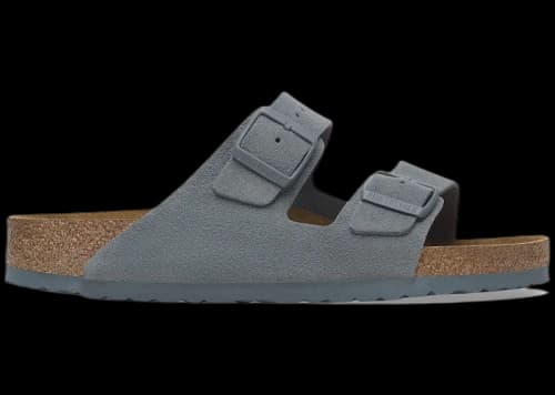 Birkenstock Arizona Suede Leather Basalt Grey