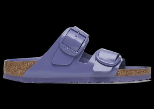 Birkenstock Arizona Big Buckle Natural Leather Patent High-Shine Purple Dusk Tonal