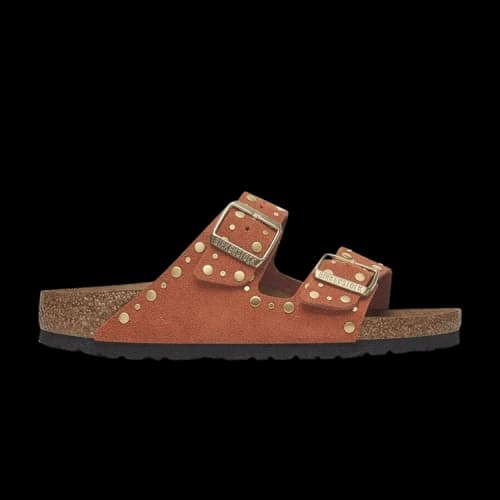 Birkenstock Arizona Rivet Suede Narrow 'Dark Rust' (Women's)