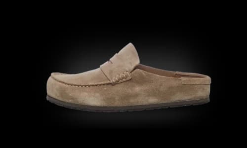Birkenstock Naples Wrapped Suede Leather Taupe