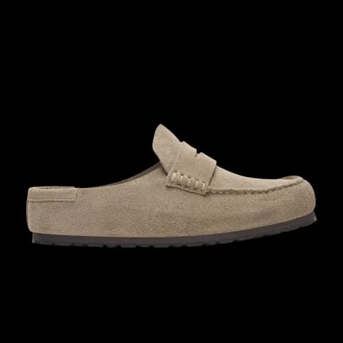 Birkenstock Naples Rubber Sole No Special Function Closed Toe Slippers Unisex Taupe Narrow