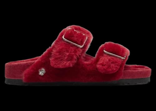 Birkenstock 1774 Arizona Shearling Red