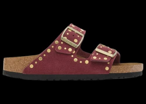 Birkenstock Arizona Rivets Suede Zinfandel