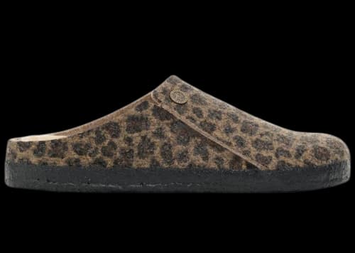 Birkenstock Zermatt Wool Felt Leopard Toffee