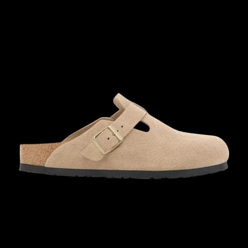 Birkenstock Boston Foam Sole Closed Toe Slippers Women's Beige