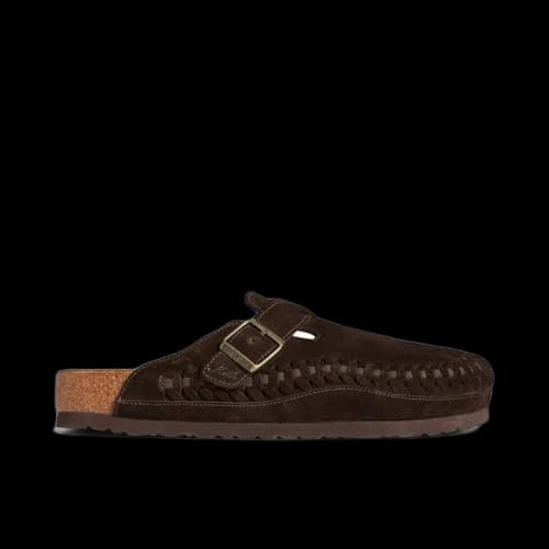 Birkenstock Boston Braided Suede Kith Mocca