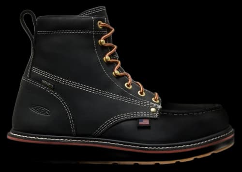 Keen Liberty 6" Waterproof Carbon Toe Boot Black Gum