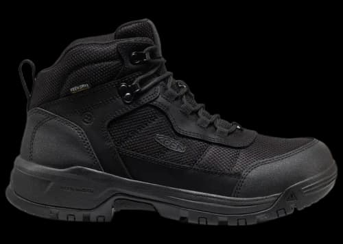 Keen Skokie Waterproof Soft Toe Work Boot Triple Black