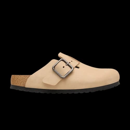 Birkenstock Boston Wire Buckle Nubuck 'Sandcastle'