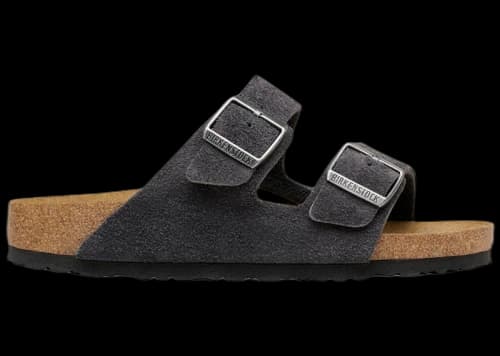 Birkenstock Arizona Suede Leather Charcoal