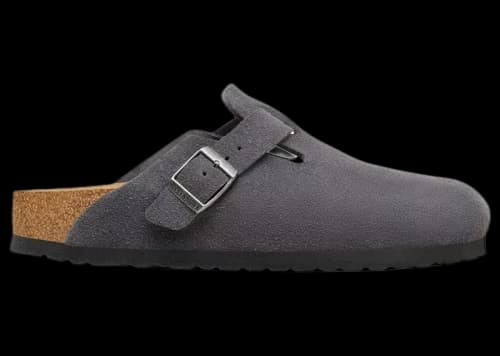 Birkenstock Boston Suede Charcoal