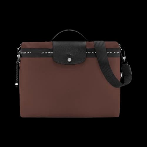 Longchamp Le Pliage Energy Briefcase 'Cocoa'