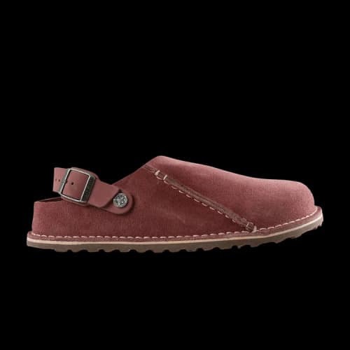 Birkenstock Lutry Premium Suede Leather Medium Sandal 'Pepper'