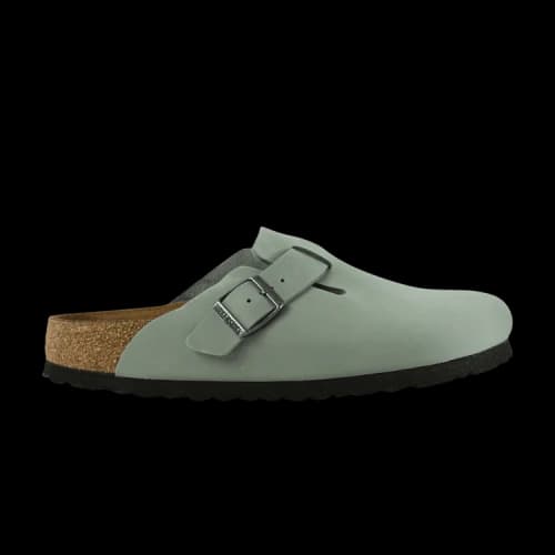 Birkenstock Boston Oiled Leather Narrow Sandal 'Pure Sage'
