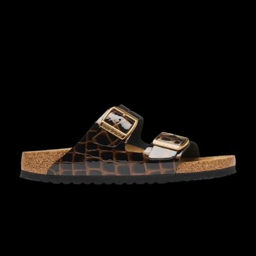 Birkenstock Arizona Emboss Leather Sandal 'Black' (Women's)