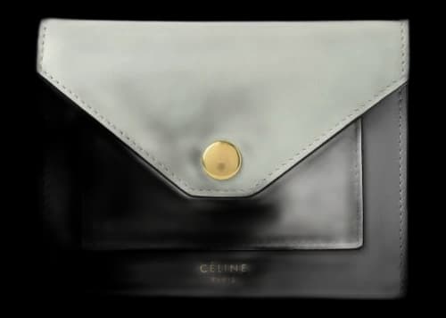 Celine Pocket Card Holder Almond