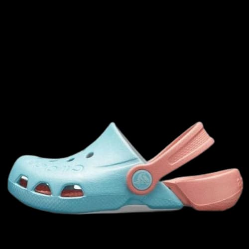 (GS) Crocs Electro Back Strap Round Toe Clogs 'Blue Pink'