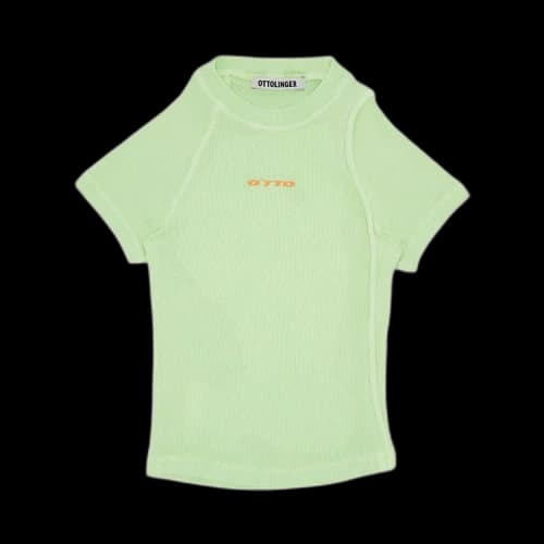 Ottolinger Deconstructed Rib T-Shirt 'Green'