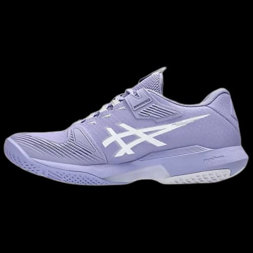 ASICS SOLUTION SPEED FF 4 Synthetic Leather Tennis Shoes Women's Blue Bell Floral/White