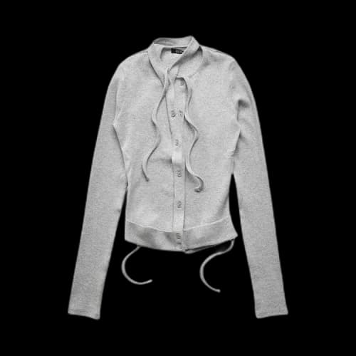 Ottolinger Double Closure Rib Cardigan 'Grey'