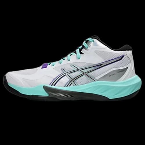 ASICS SKY ELITE FF MT Volleyball Shoes Women's Mid Top White/Bright Amethyst