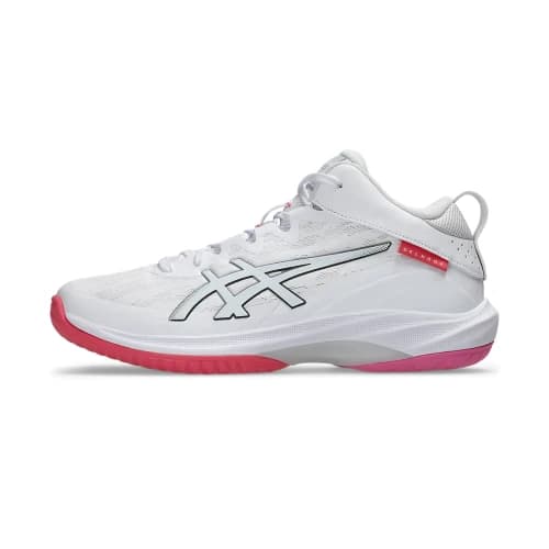 ASICS GELHOOP V17 Cushioning Slip Resistant Abrasion Resistant Breathable Mid top Basketball Shoes Unisex White Red