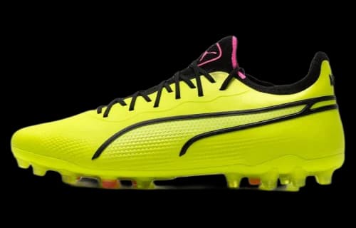 PUMA King Ultimate MG Football Shoes 'Solar Yellow'