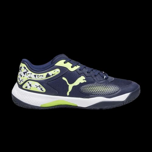 Puma Solarcourt RCT Padel 'Navy Fast Yellow Camo'