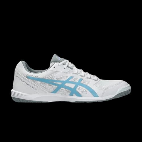 ASICS Attack Hyperbeat 4 Breathable Support Low top Table Tennis Shoes Unisex White Blue