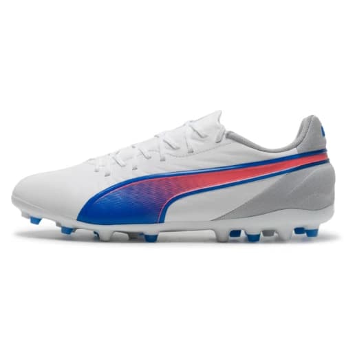 PUMA King Match MG Formula 'White Bluemazing Flat Light Gray'