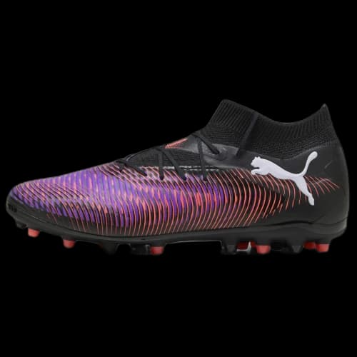 PUMA FUTURE 8 PRO MG Multi Ground Abrasion Resistant Soccer Shoes Unisex Black White Red