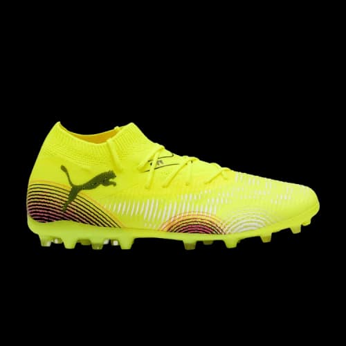 PUMA FUTURE 8 MATCH Artificial Turf Abrasion Resistant Soccer Shoes Unisex Yellow