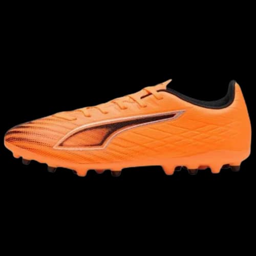 PUMA ULTRA 6 MG Multi Ground Synthetic Leather Abrasion Resistant Soccer Shoes Unisex Orange Black