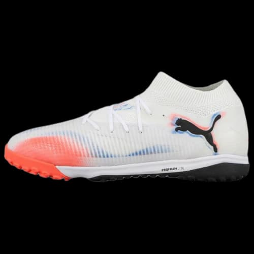 PUMA FUTURE 8 TF Turf Soccer Shoes Unisex White Red