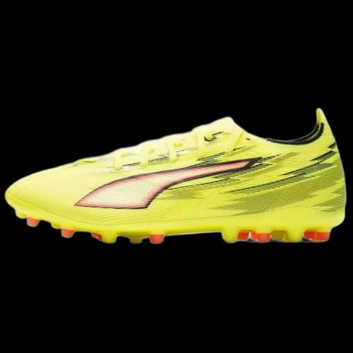 PUMA ULTRA 6 MG Multi Ground Abrasion Resistant Soccer Shoes Unisex Neon Yellow