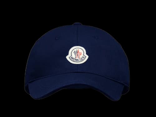 Moncler Logo Baseball Cap Night Blue