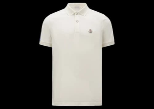 Moncler Logo Polo Shirt Off White