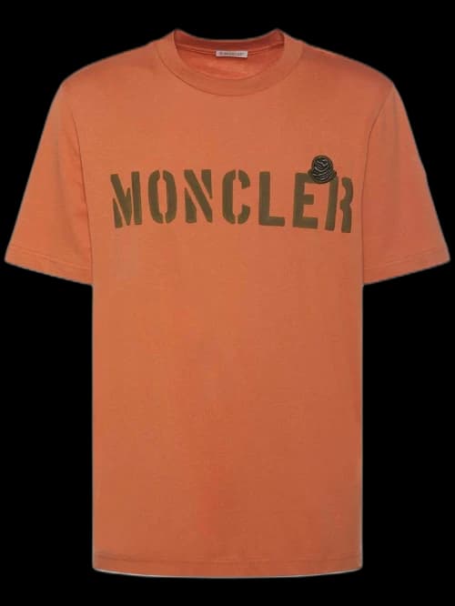 Moncler Center Logo T-Shirt Orange