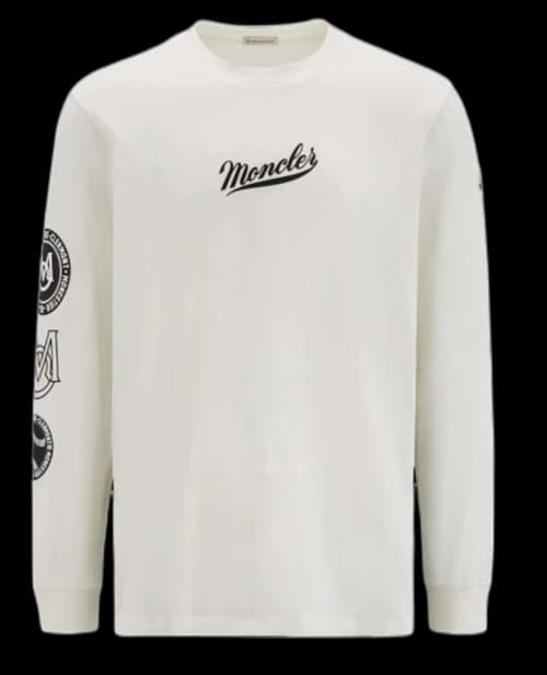 Moncler Logo Longsleeve White