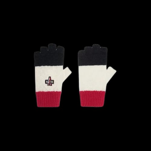 Moncler Genius x Kith Wool Knit Gloves 'Navy/White/Red'